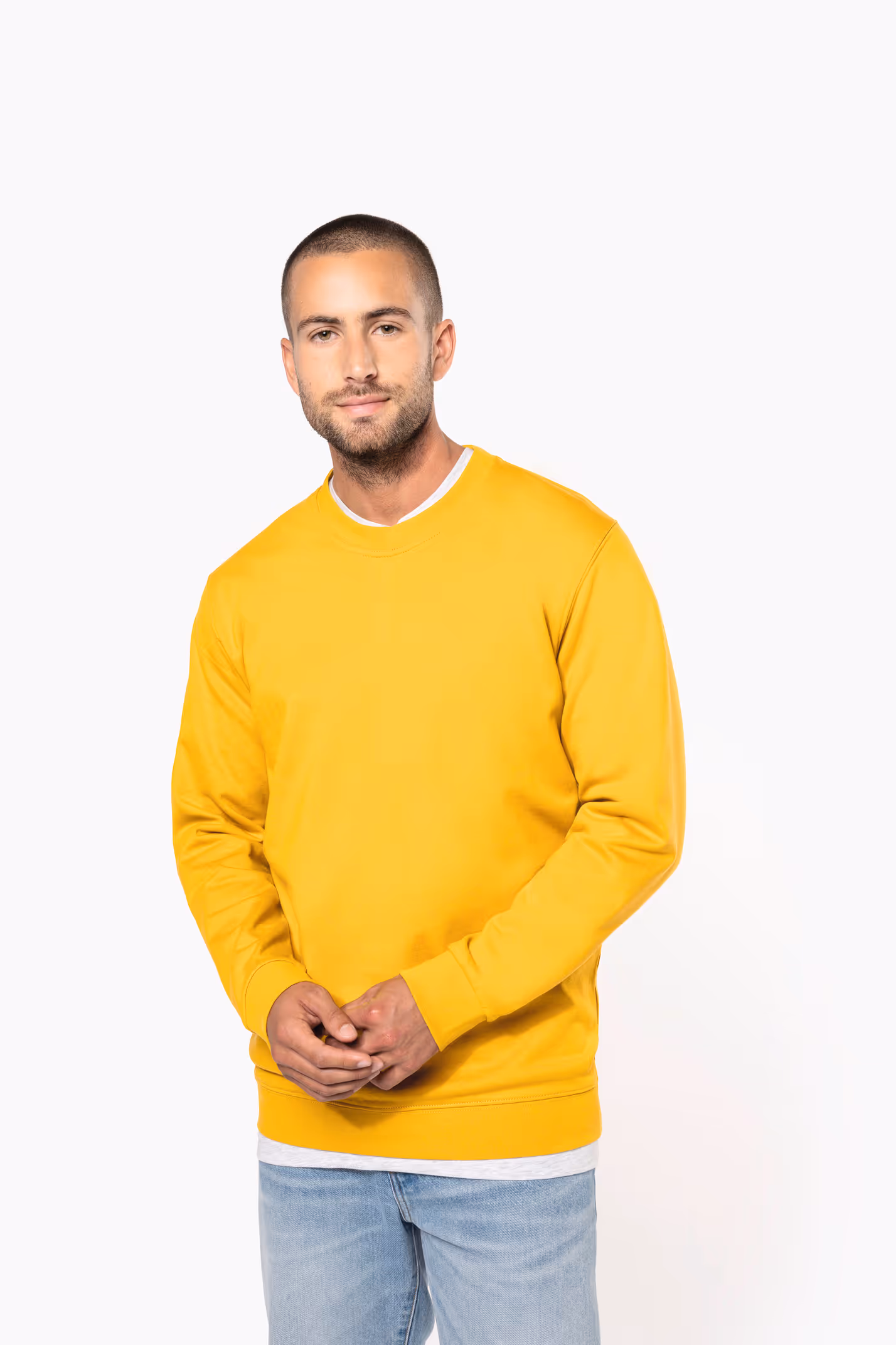 K474 - Sweatshirt com decote redondo