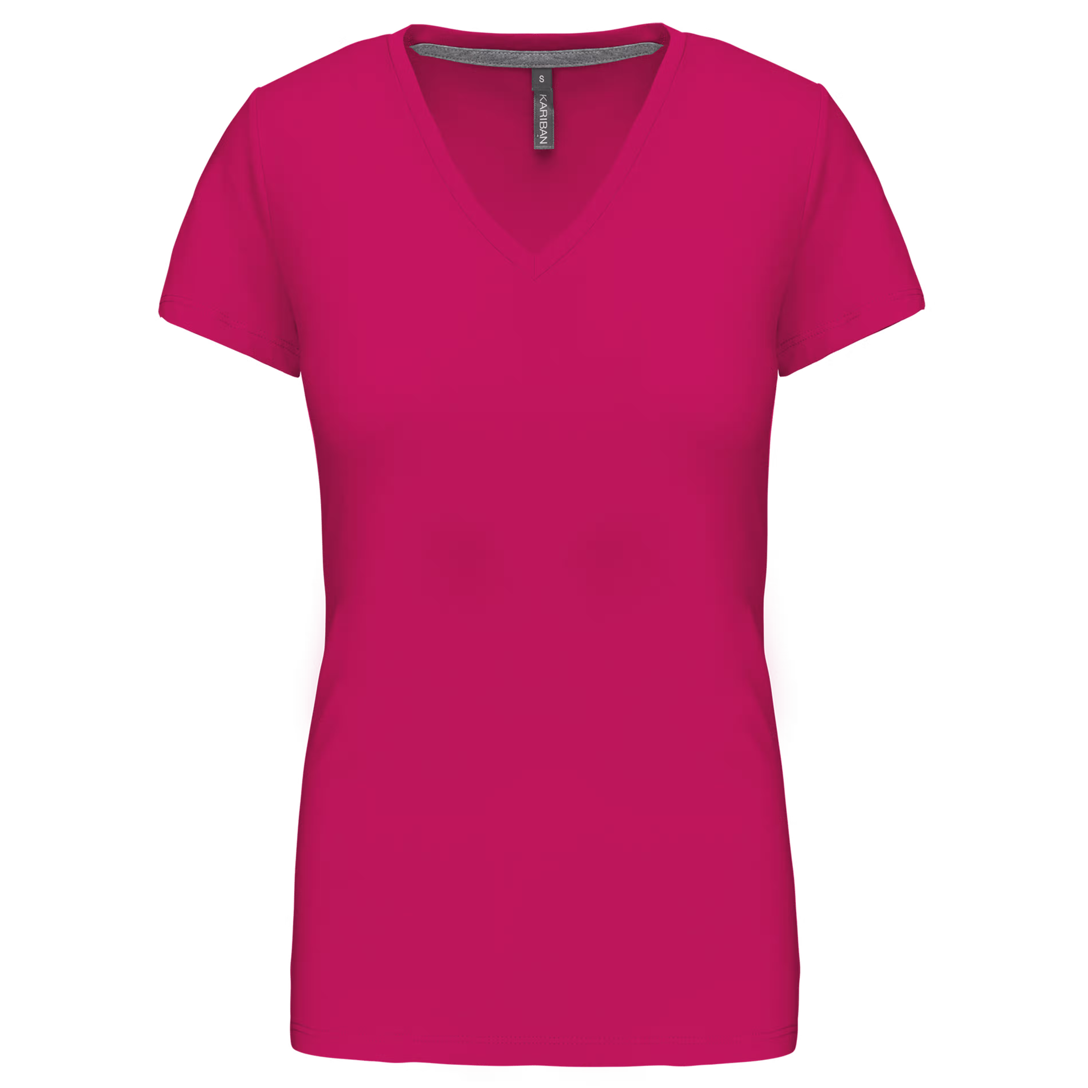 K381 - T-shirt de senhora de manga curta e decote V - Imagem 5