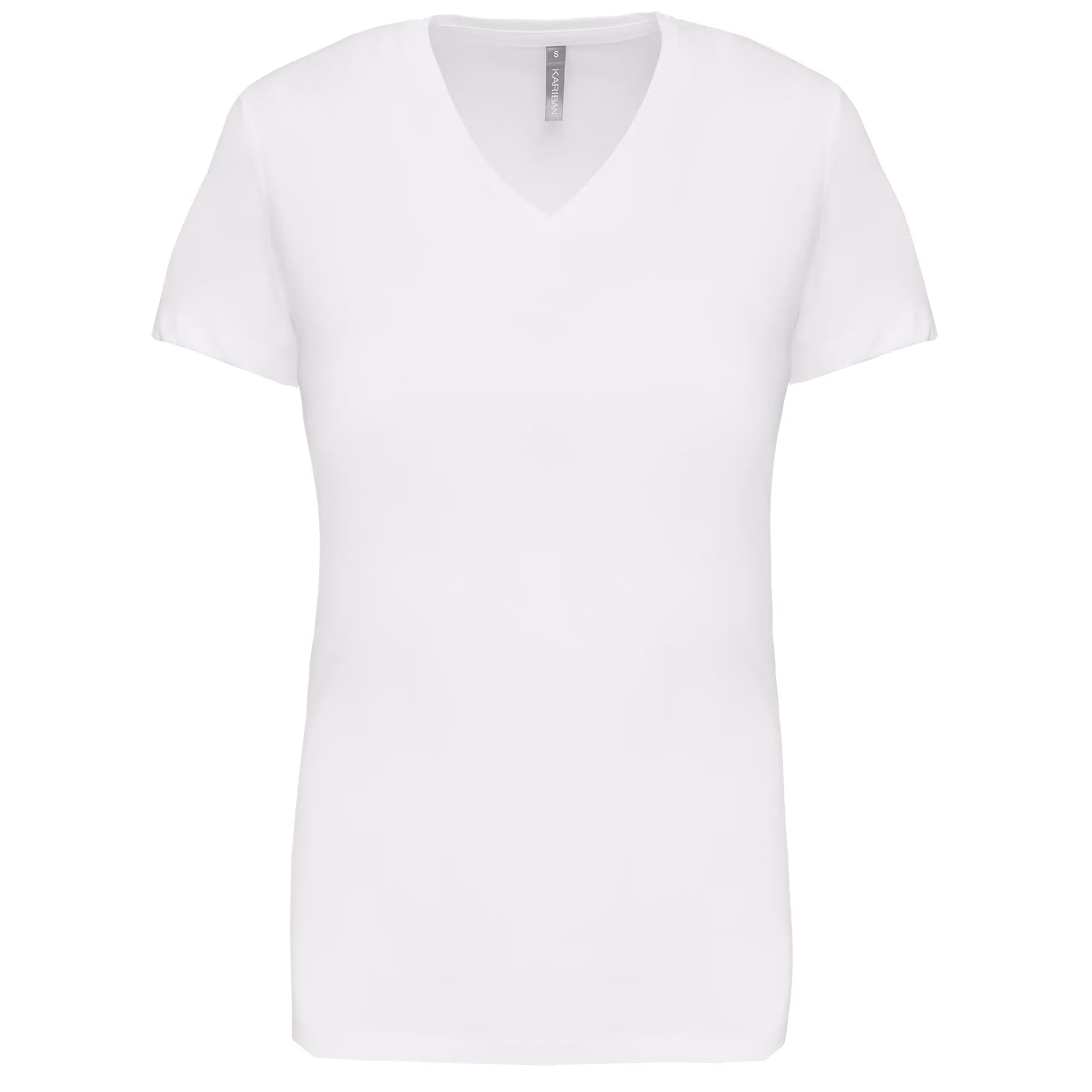 K381 - T-shirt de senhora de manga curta e decote V - Imagem 8