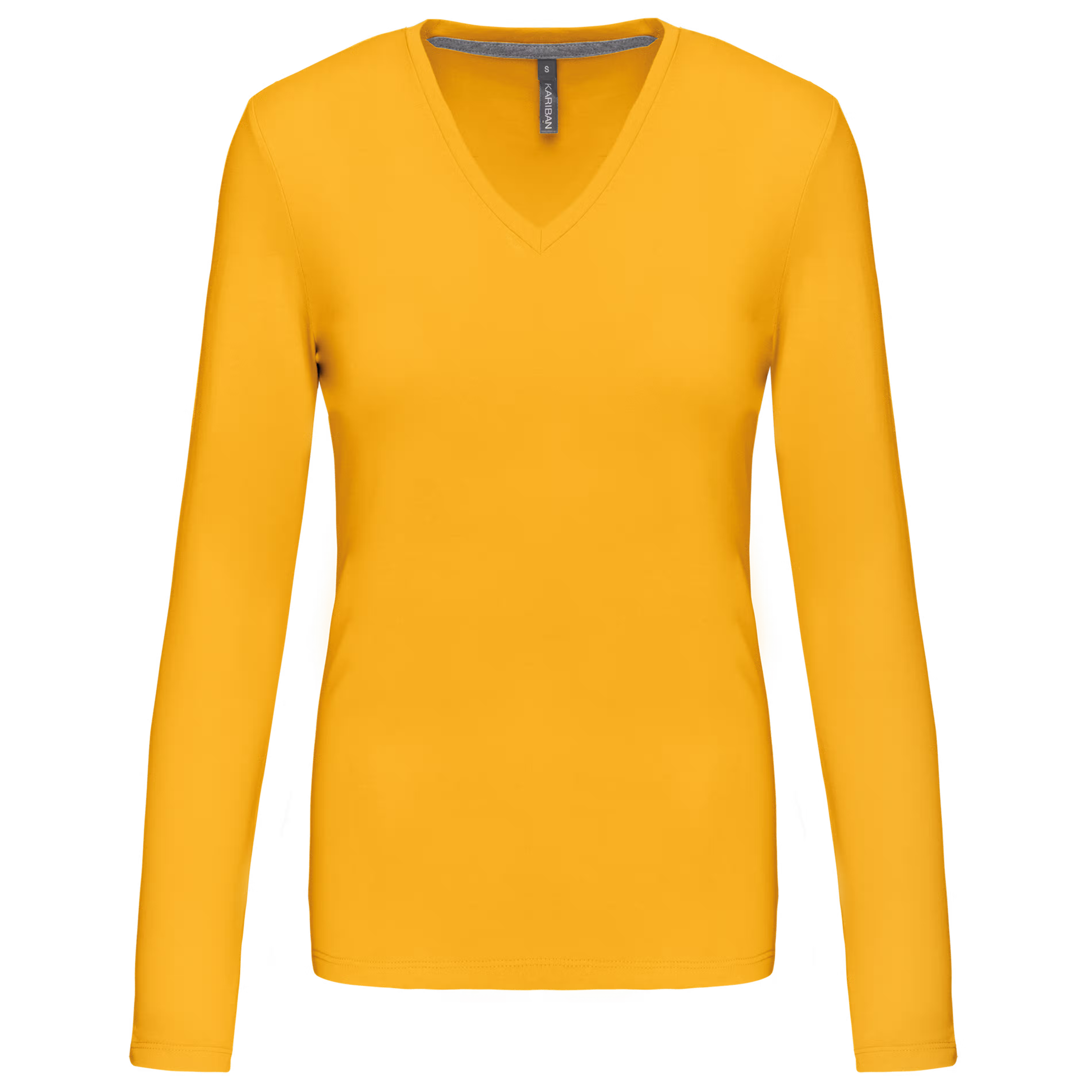 K382 - T-shirt de manga comprida decote V senhora - Imagem 10